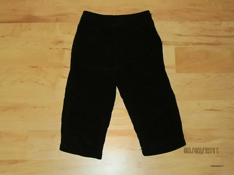 Green Dog Toddler Corduroy Pants — Black, Size 18 Months 1
