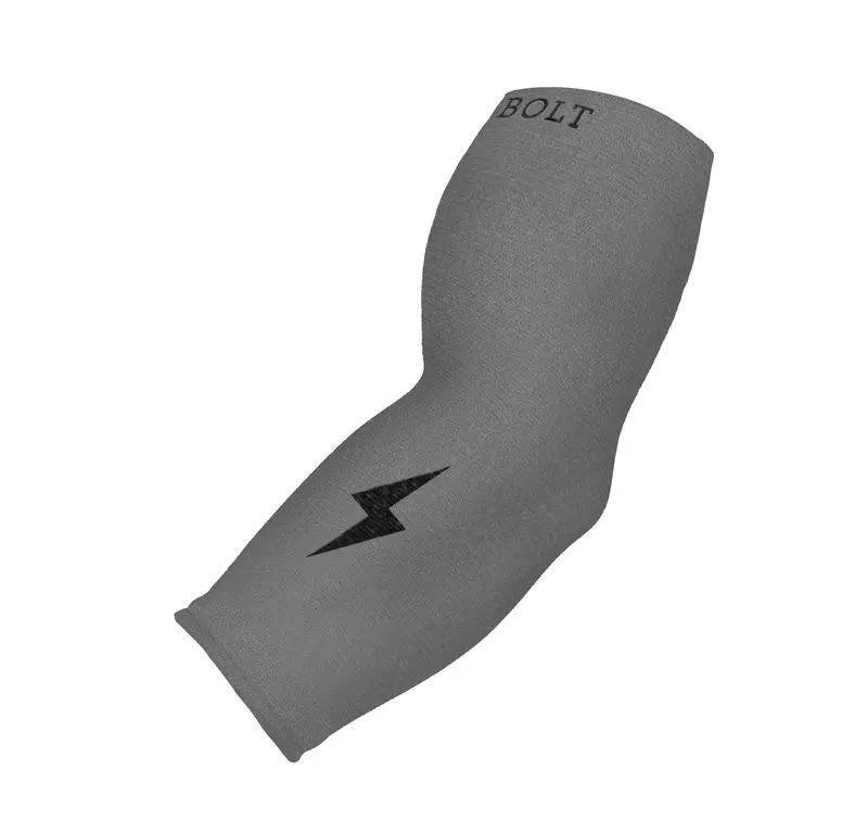 Grey 3/4-Length Graduated Compression Arm Sleeve 1