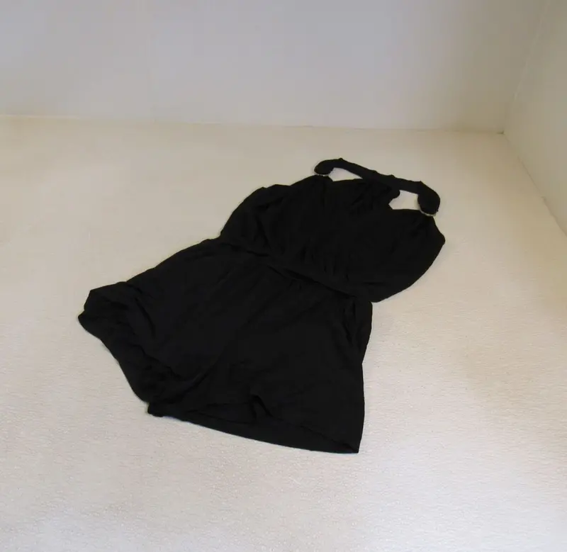 Guess Black Romper Jumpsuit – Lined, Pockets, Women'S Size M, One-Piece Outfit 1