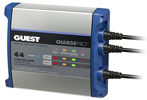 Guest 2707A 8A Dual-Bank 12V On-Board Battery Charger (120V Input) 1