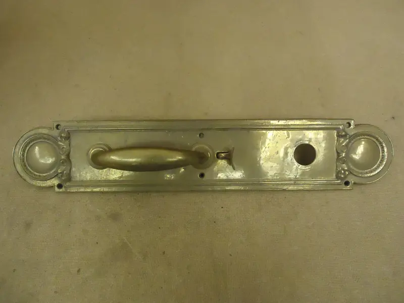 Handcrafted Vintage Brass Door Pull & Push Plate – Model 89780 (Used) 1