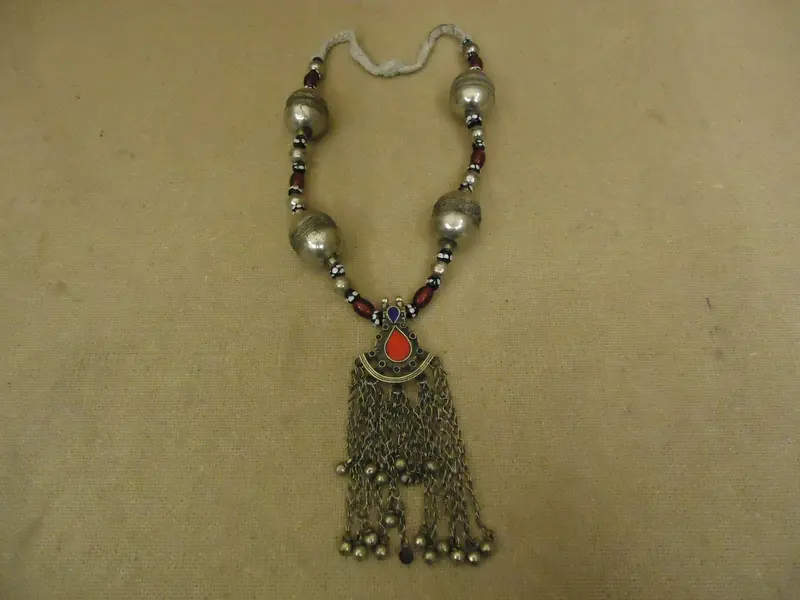 Handmade Tribal Necklace – Sterling Silver With Bells, Middle Eastern Vintage Style 1