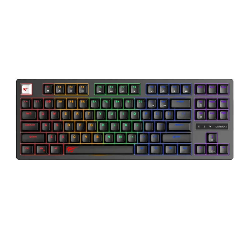 Havit Hv-Kb892L Gaming Keyboard – Compact Black Mechanical-Style Layout 1