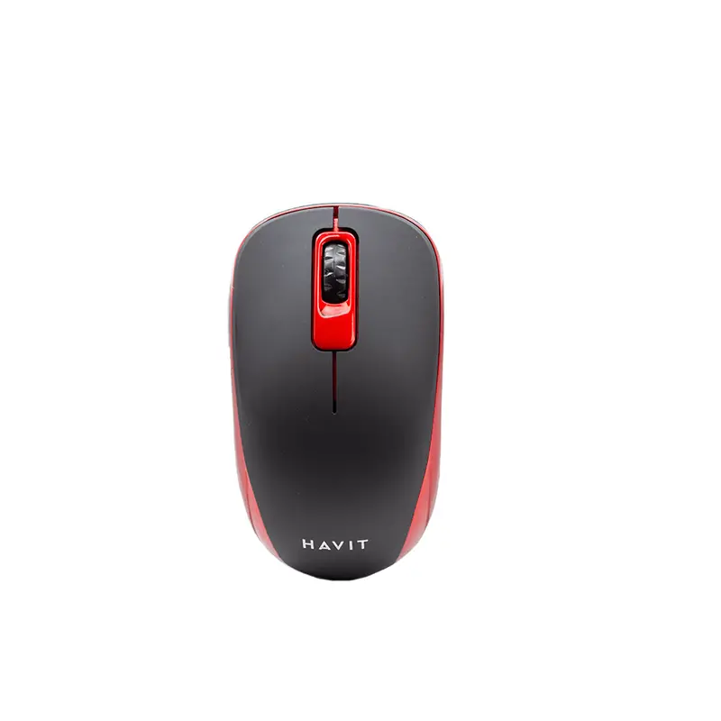 Havit Hv-Ms626Gt Wireless Computer Mouse – Black & Red 1