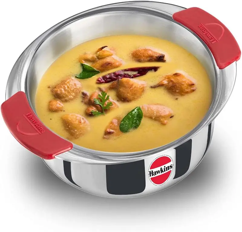 Hawkins Tri-Ply Stainless Steel Sauce Pan – 2L Multi-Layer Cookware 1