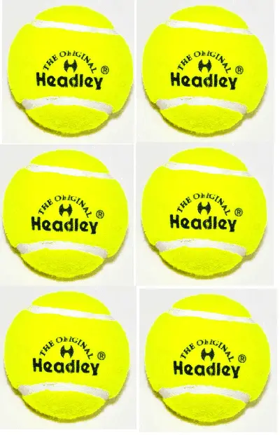 Headley Yellow Cricket Tennis Balls – 6-Piece Pack 1