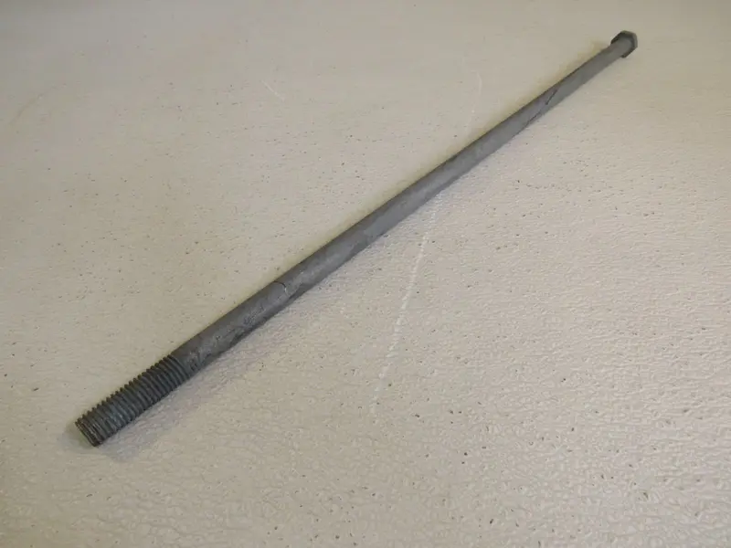 Heavy-Duty 28-Inch X 5/8-Inch Gray Hex Bolt – Structural Grade – Used 1