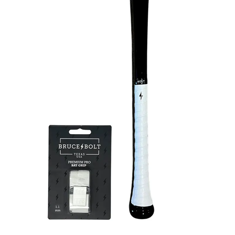 High-Grip Bat Wrap – Clean White Finish 1