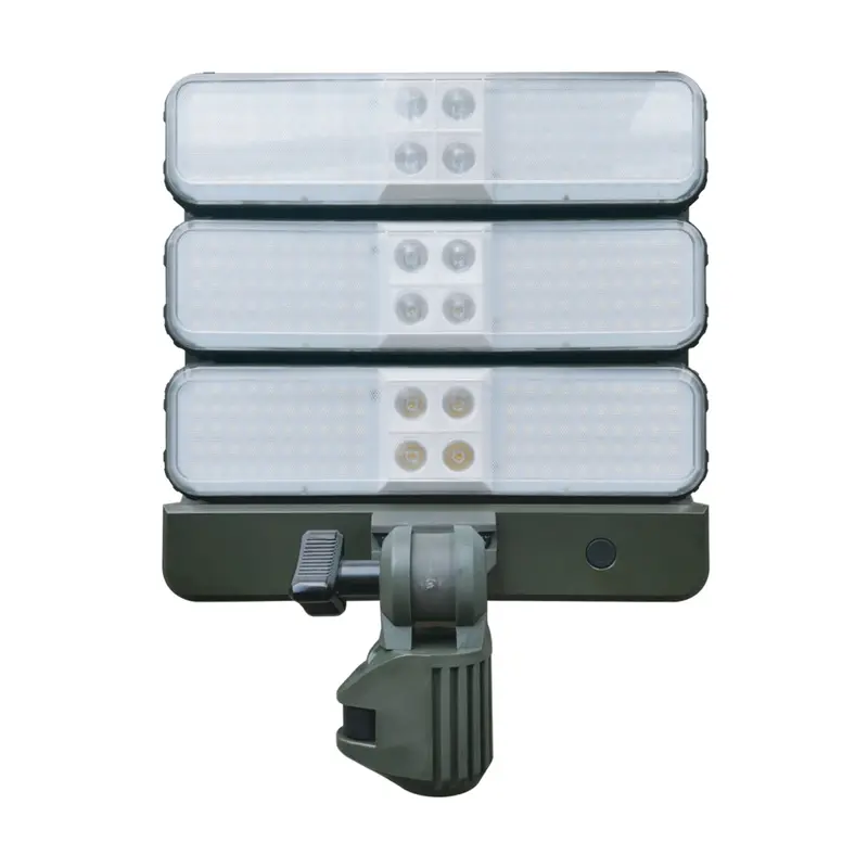High-Lumen Solar-Powered Led Work Light With Tripod Stand 1