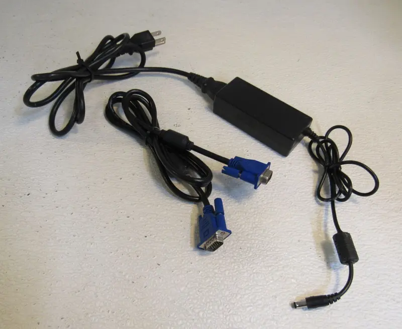 Hoioto Vga Power Adapter Kit: Ac Adapter + Male-To-Male Vga Cable, 100–240V (Pre-Owned) 1