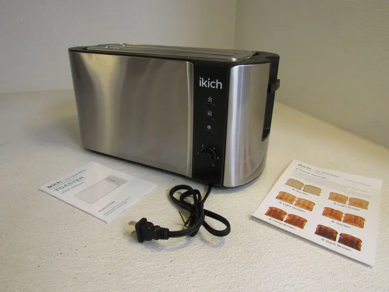 Homasy Ikich 4-Slice Toaster With 6 Browning Levels – Stainless Steel, 28-Inch Cord 1