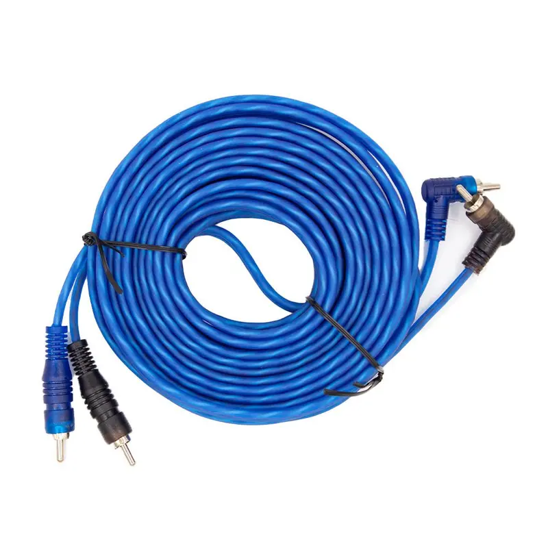 Ice Power Ipw-Rca7M-Bbk 7-Meter Twisted Rca Cable – Blue Shielded, 2Rca To 2Rca Stereo Interconnect 1