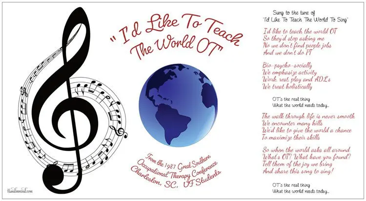 'I'D Like To Teach' Occupational Therapy Poster Card 1