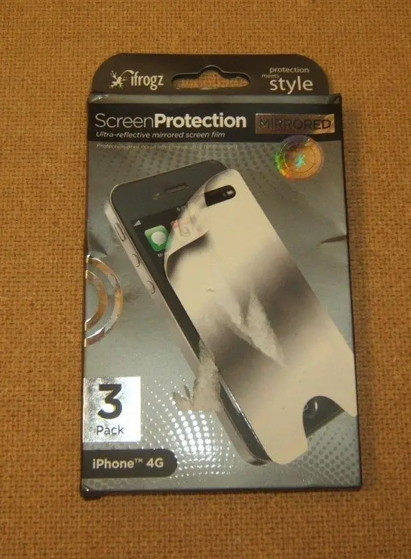 Ifrogz Iphone 4G Mirror Screen Protectors – 3-Pack, High-Gloss Reflective Finish – Sealed & New 1