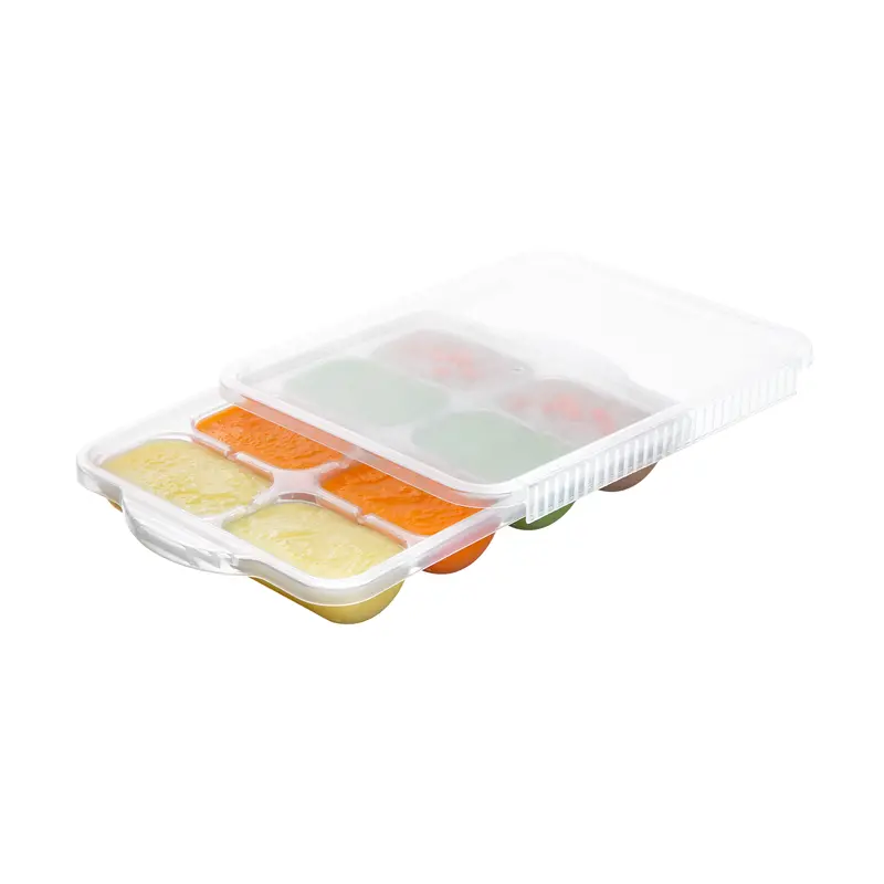 Inochi Amori Baby Food Freezer Tray – Portion-Controlled, Silicone-Flexible Ice Cube Tray 1