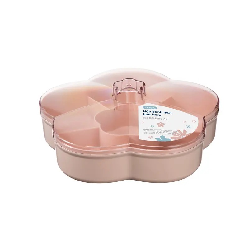 Inochi Haru Flower-Shaped Candy & Snack Storage Box – Airtight, Decorative Design 1