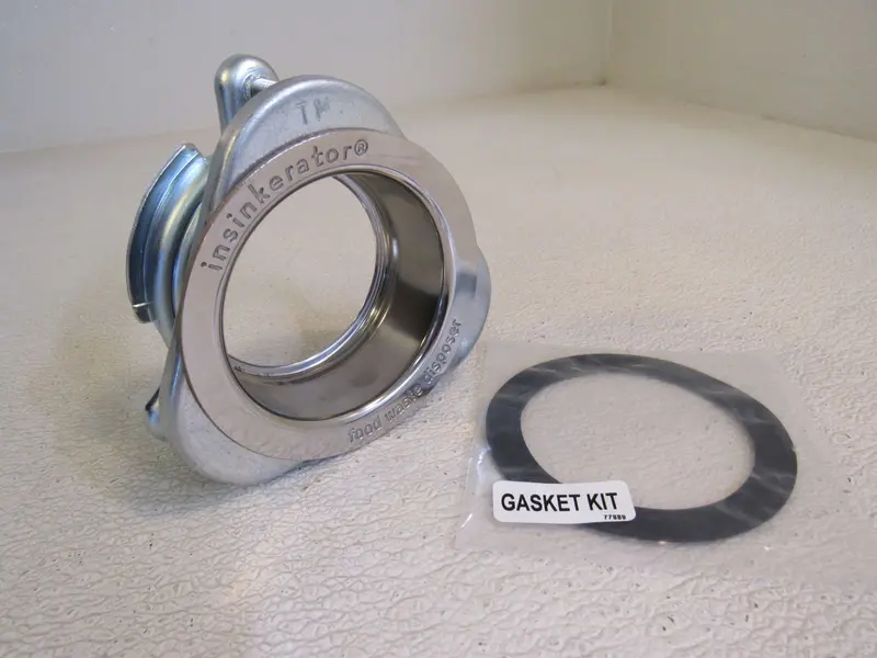 Insinkerator Food Waste Disposal Connector Kit With Sealing Gasket – Silver Finish (New) 1