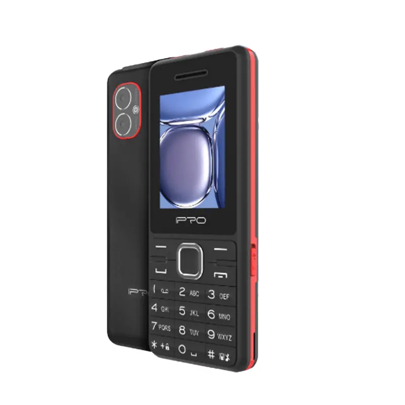 Ipro A33 Dual-Sim 2G Feature Phone – Dual-Color Edition (Black + Red, A33 Bk+Rd) 1