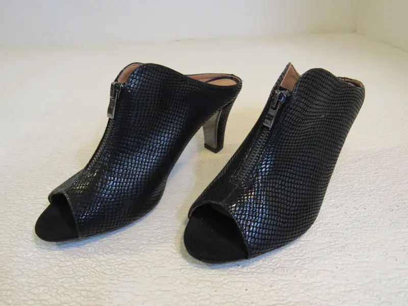 J Renee Franca Open-Toe Booties – Black Sandal-Style Shoes, Women'S Size 8.5 1