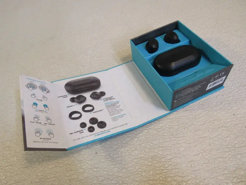 Jlab Audio Jbuds Air True Wireless Earbuds – Signature Sound – Black – Model Ebjbudsairrblk82 – Brand New 1