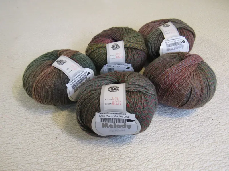 Jo Jo Land Melody Superwash Wool Yarn – 5 Balls, 220 Yards Each, 100% Machine-Washable Wool 1