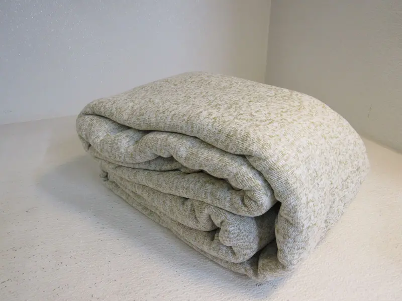 Kawahome Lightweight King-Size Knit Blanket In Camel And White – New 1