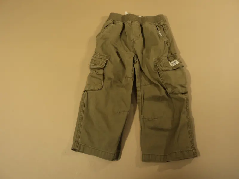 Khaki Cotton Drawstring Pants For Boys, Sizes 2–4 / 3T (Gently Used) 1