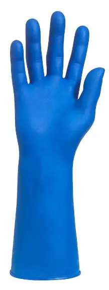 Kimberly-Clark Kleenguard G29 Solvent-Resistant Blue Nitrile Gloves – Large 1