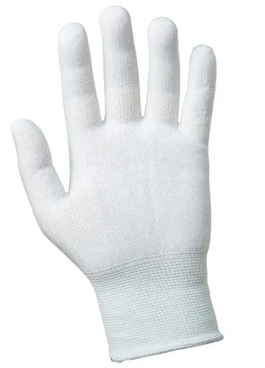 Kleenguard G35 White Nylon Gloves – Large (Size 9) 1