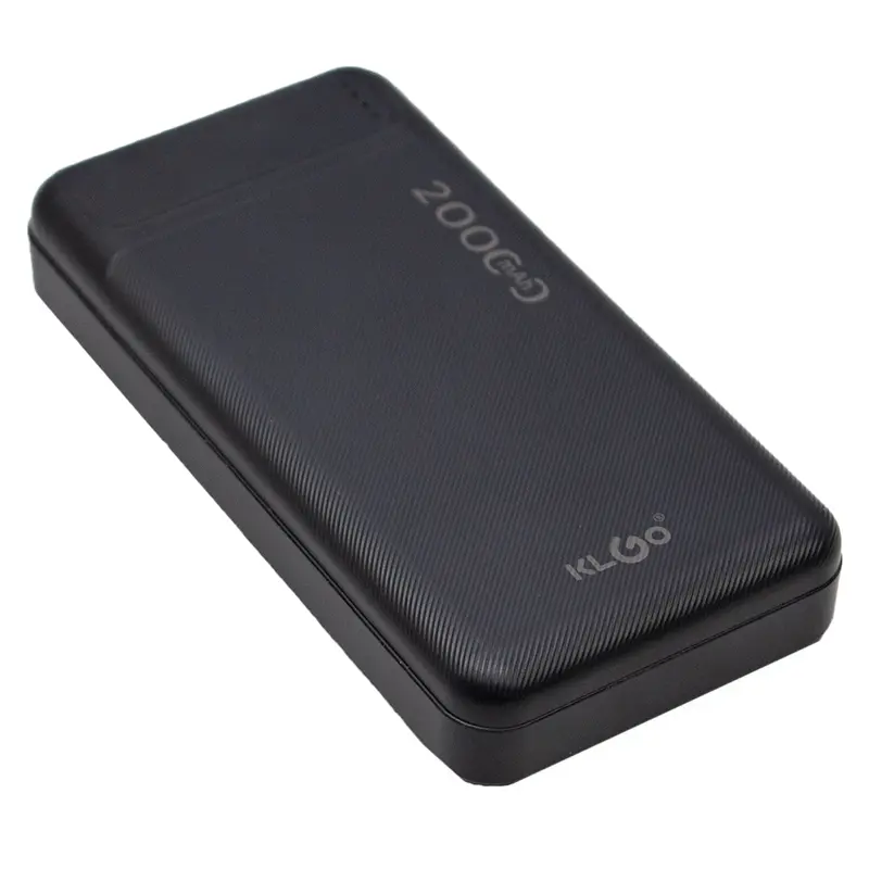 Klgo Kp-21 Portable Power Bank – 20,000Mah Capacity, Matte Black Finish 1