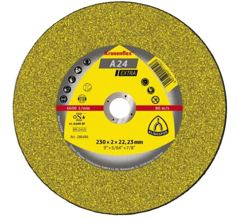 Klingspor A24 Ex Cutting-Off Wheel – 180 × 3 × 22.23 Mm 1