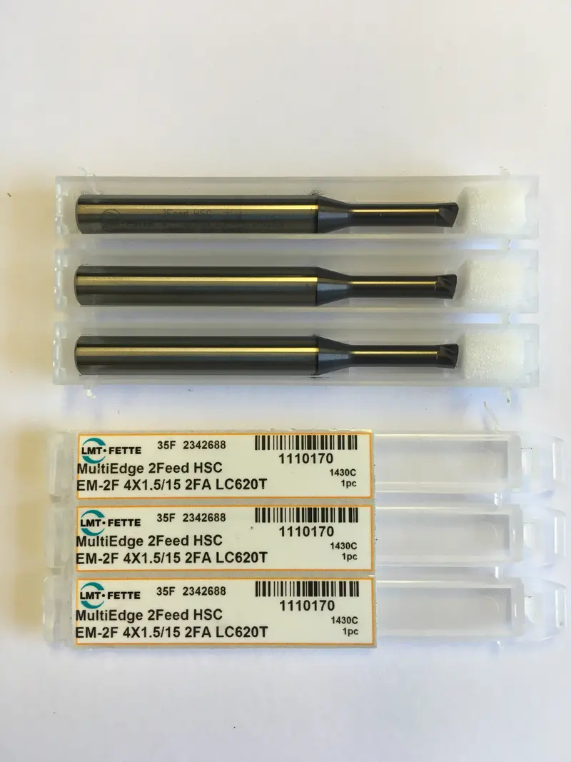 Lc620T Carbide End Mill – 4Mm Diameter, 2-Flute, Radius 0.4Mm 1