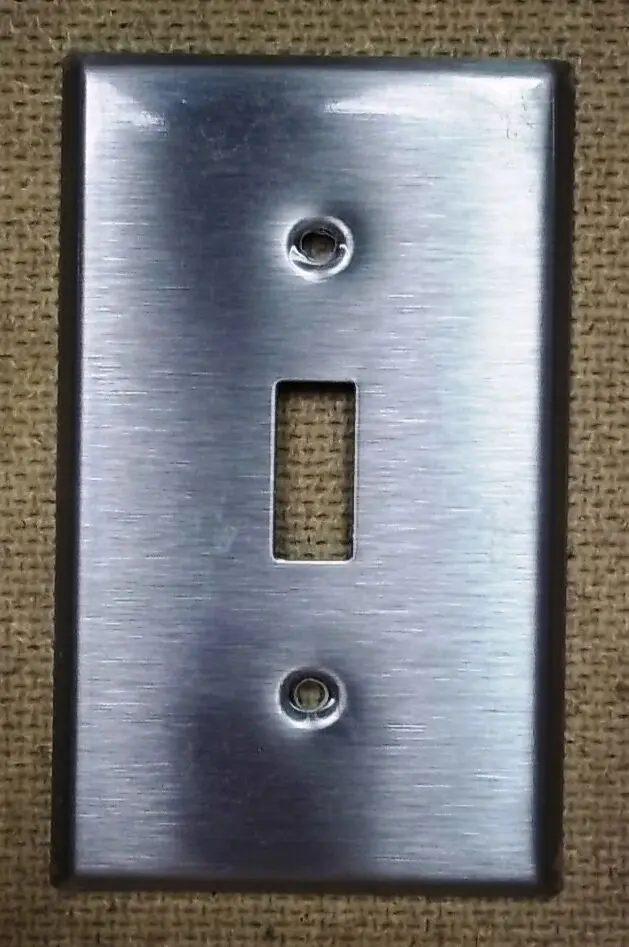 Leviton Stainless Steel Single-Pole Switch Cover (4.5" X 2.75") – Brand New 1