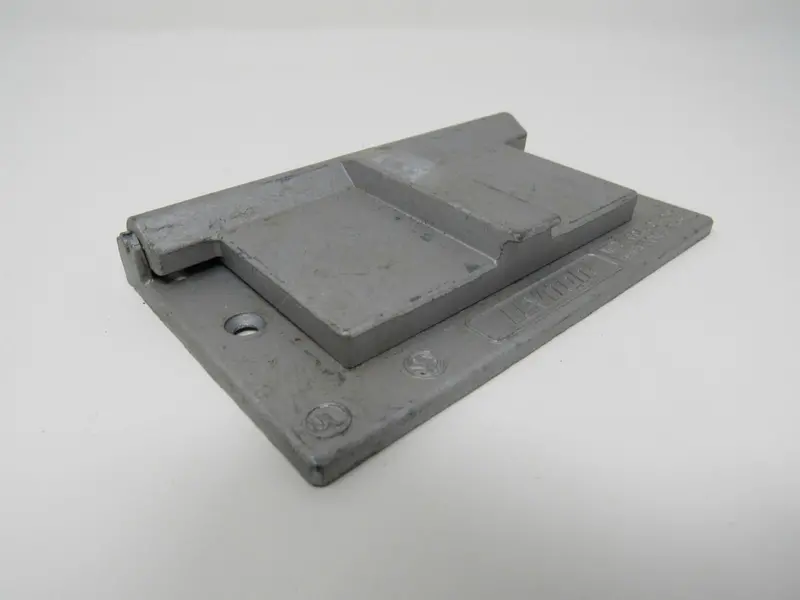Leviton Weatherproof Outdoor Receptacle Cover – Wet-Location Rated, Zinc-Galvanized (Used) 1