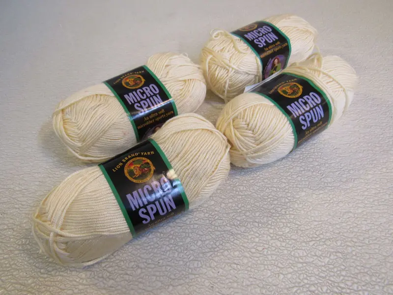Lion Brand Micro Spun Ultra-Soft Sports Yarn – 4 Skeins, 168 Yards Each, New In Package 1