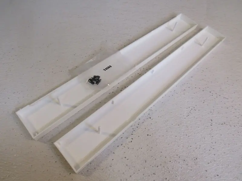 Lithonia Sc4Wh Vintage-Style Light Fixture End Plates – Pair, White Finish 1