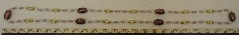 Long Purple Beaded Necklace – 52-Inch Layering Piece (3-Pack) 1