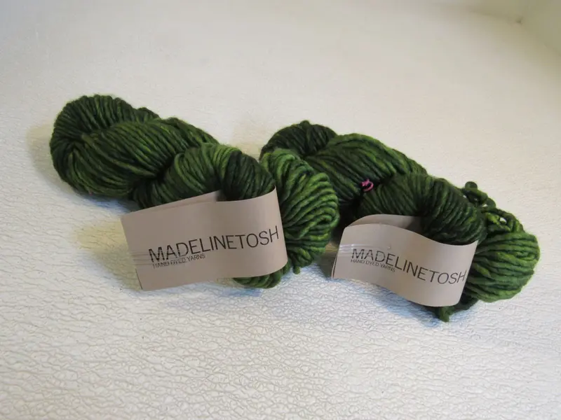 Madelinetosh Super Bulky Jade Yarn – 2 X 90-Yard Skeins 1