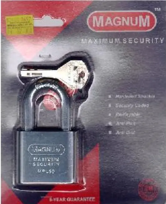 Magnum Brass-Bodied Padlock – 40Mm, Classic Design & Durability 1