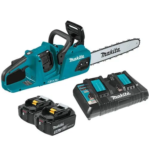 Makita Xcu07Pt 18V Dual-Battery Cordless 14-Inch Chainsaw Bundle 1