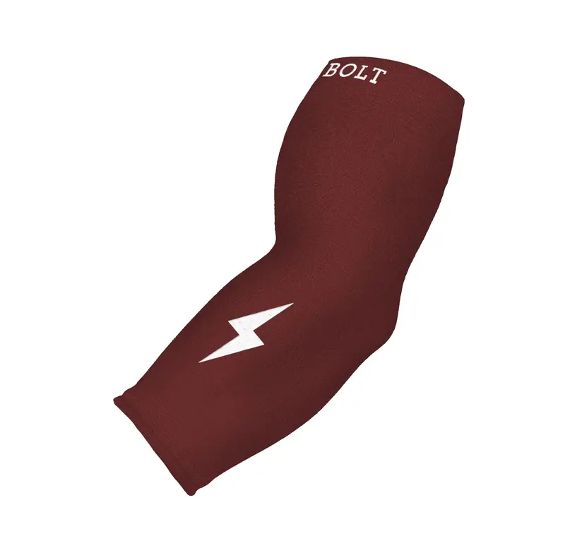 Maroon Graduated Compression 3/4-Length Arm Sleeve 1