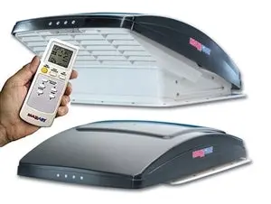 Maxx Air Deluxe 12V Roof Fan With Remote Control And Smoke-Tinted Lid 1