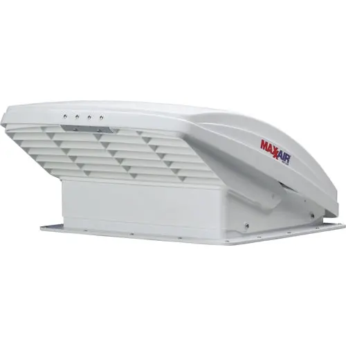 Maxx Air Deluxe 12V Roof Fan With Remote Control And White Lid 1