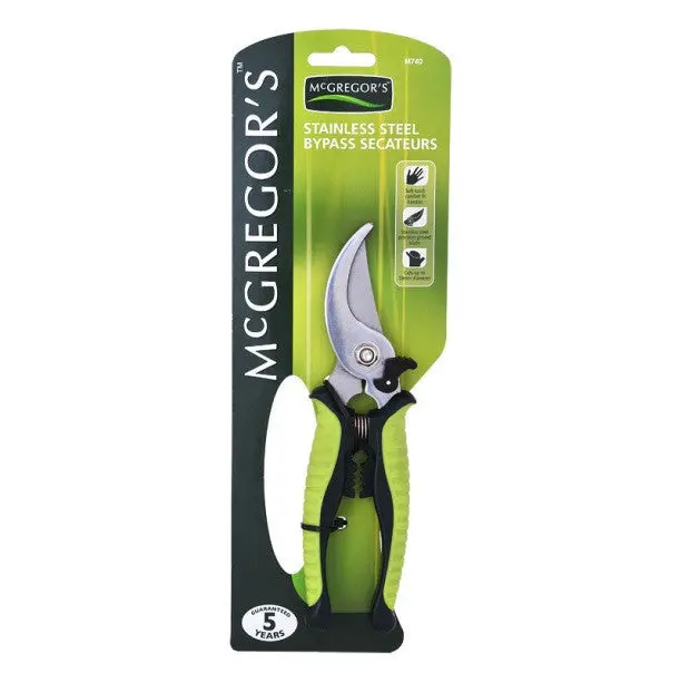 Mcgregor'S Stainless Steel Bypass Secateurs 1