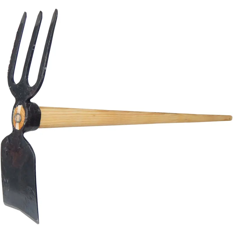 Medium 3-Tine Duo-Hoe (Gartenhacke) – Versatile Cultivating And Weeding Tool 1
