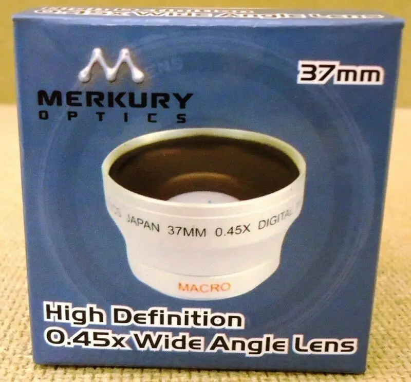 Merkury Optics Cl-37Ws 37Mm 0.45X Hd Wide-Angle Lens Attachment – Factory Sealed 1