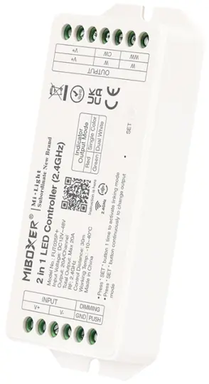 Miboxer 2-Channel 2.4Ghz Led Controller – 20A Total Output (Fut035P+) 1
