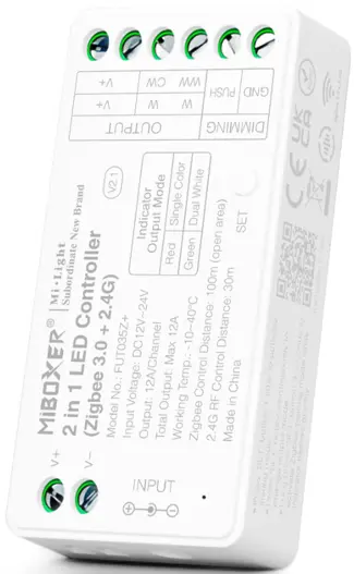 Miboxer 2-Channel Zigbee 3.0 + 2.4Ghz Led Strip Controller (Fut035Z+) 1