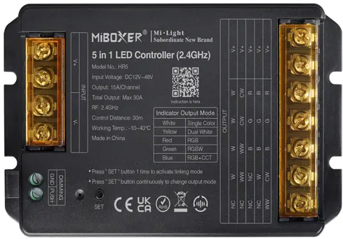 Miboxer 5-Channel 2.4Ghz Led Controller – 30A Max Output (Hr5) 1