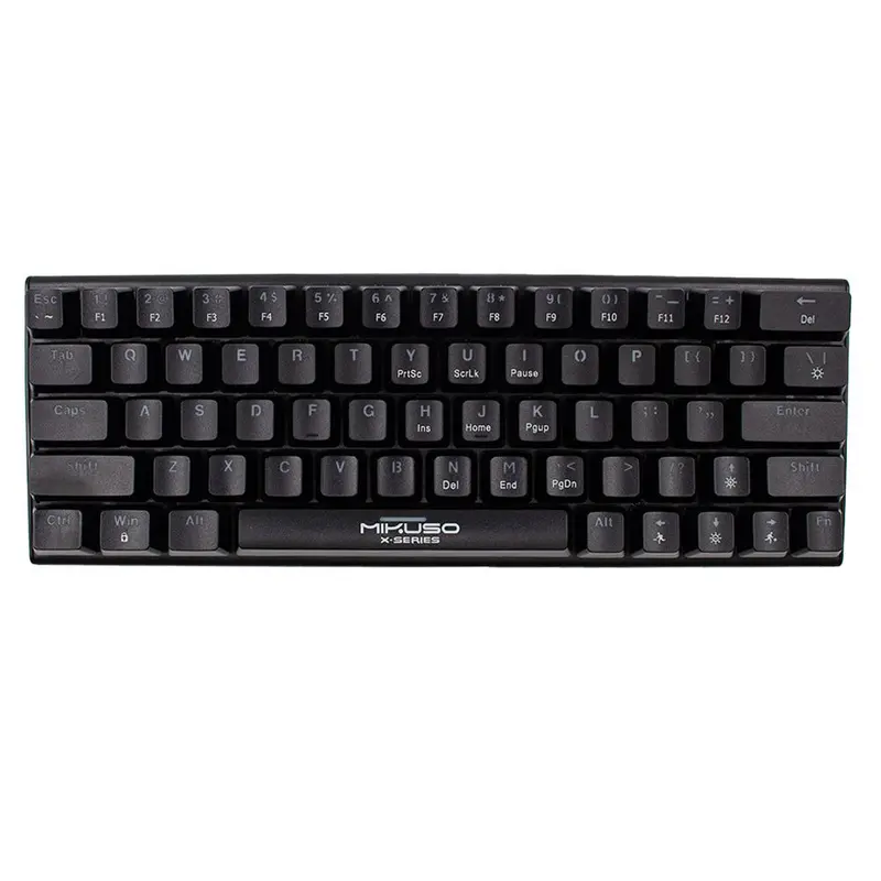 Mikuso Xk-63 Bk Rainbow Backlit Mechanical Keyboard – Rgb Gaming Layout 1
